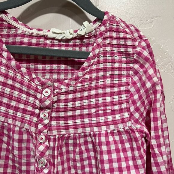 H&M Pink Gingham Top 11-12Y - Picture 2 of 6